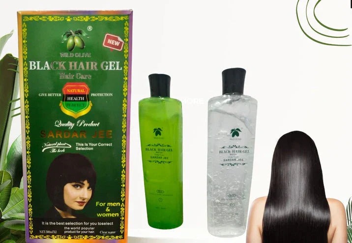 Sardar Jee Hair Color Gel EASY DYEING COLOURING GEL + OIL 2 BOTTLES 500 ML