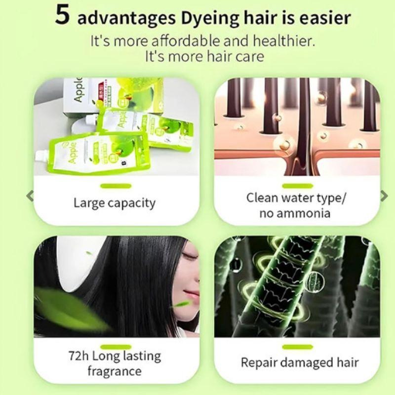 Apple Hair Color Cream Premium Quality [FREE HOME 🚚DELIVERY]