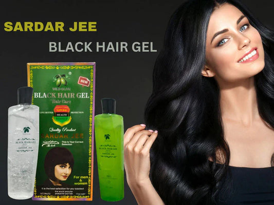 Sardar Jee Hair Color Gel EASY DYEING COLOURING GEL + OIL 2 BOTTLES 500 ML